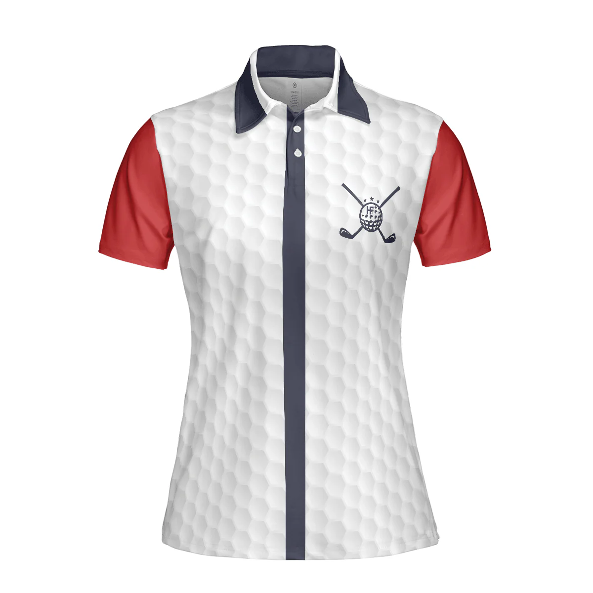 Golf Women Polo Shirt, Golf Gal Red White And Navy Women Polo Shirts, Best Gift For Female Golfers, Ladies, Golf Lovers - Image 4