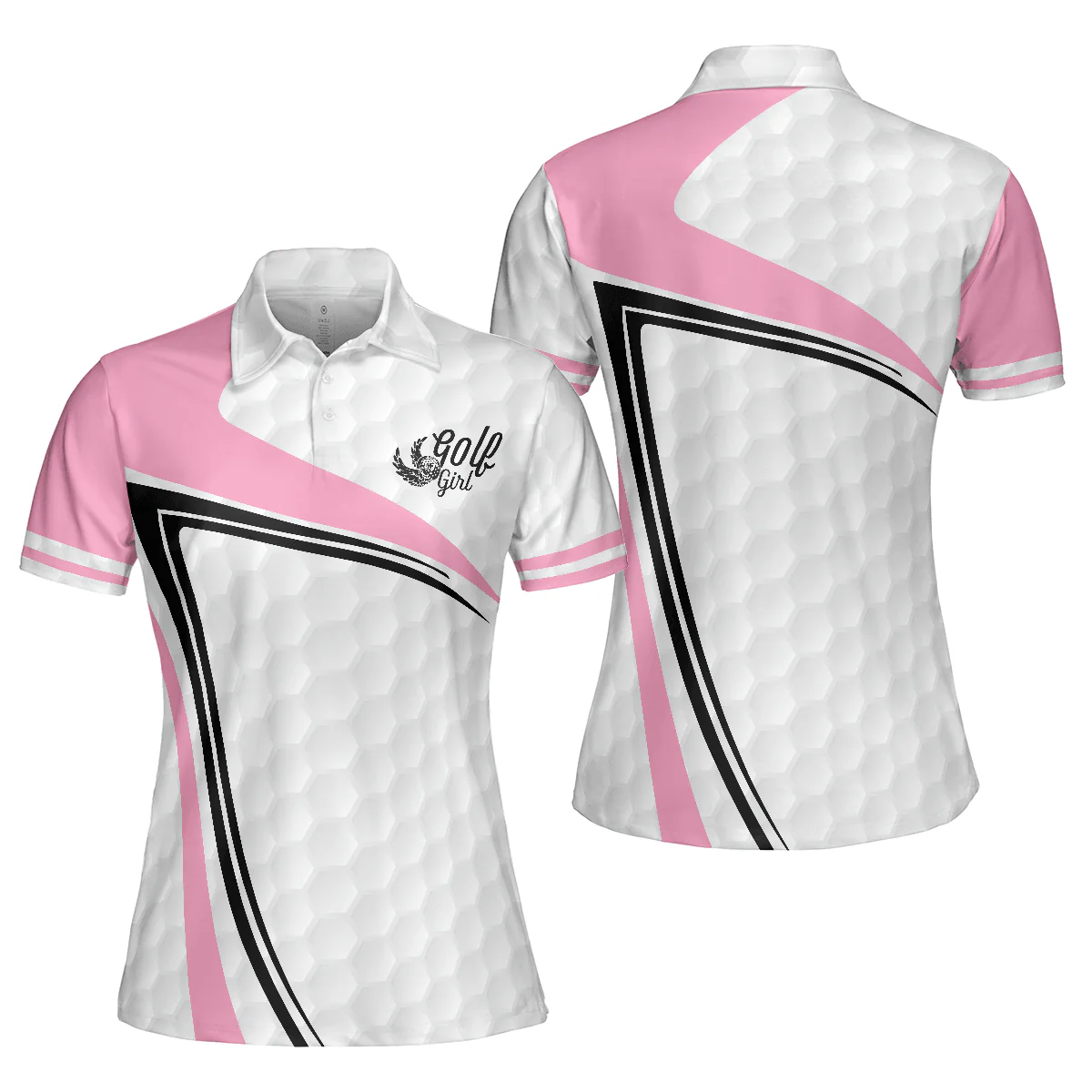 Golf Women Polo Shirt, Golf Girl In Sporty Style Golf Women Polo Shirts, Simple Golf Shirt Design Gift For Female Golfers, Ladies, Golf Lovers - Image 2