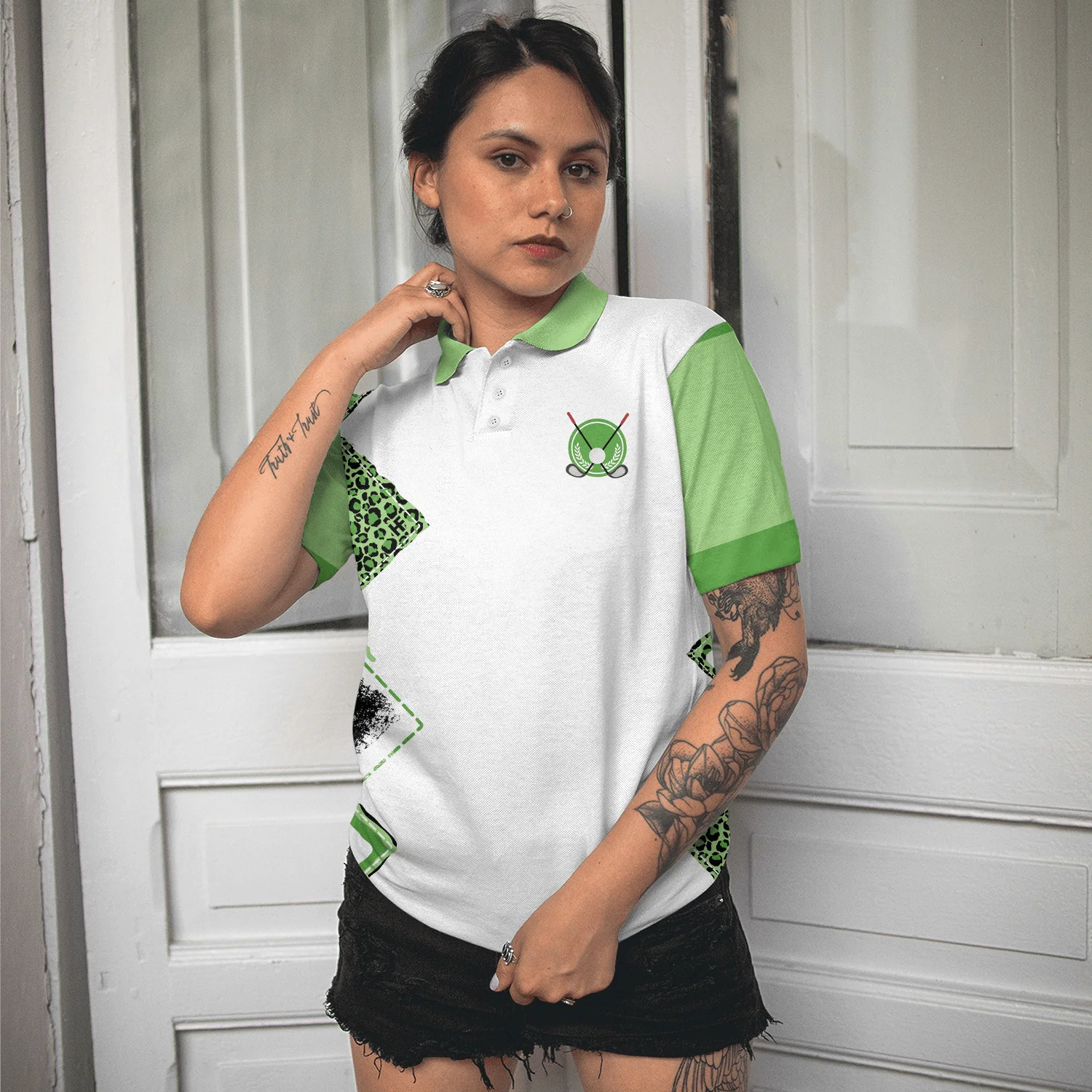 Golf Women Polo Shirt, Golf Is Like Cooking You Just Slice It Chip It And Put It On Some Green Women Polo Shirts, Gift For Golfers, Ladies, Golf Lover - Image 5