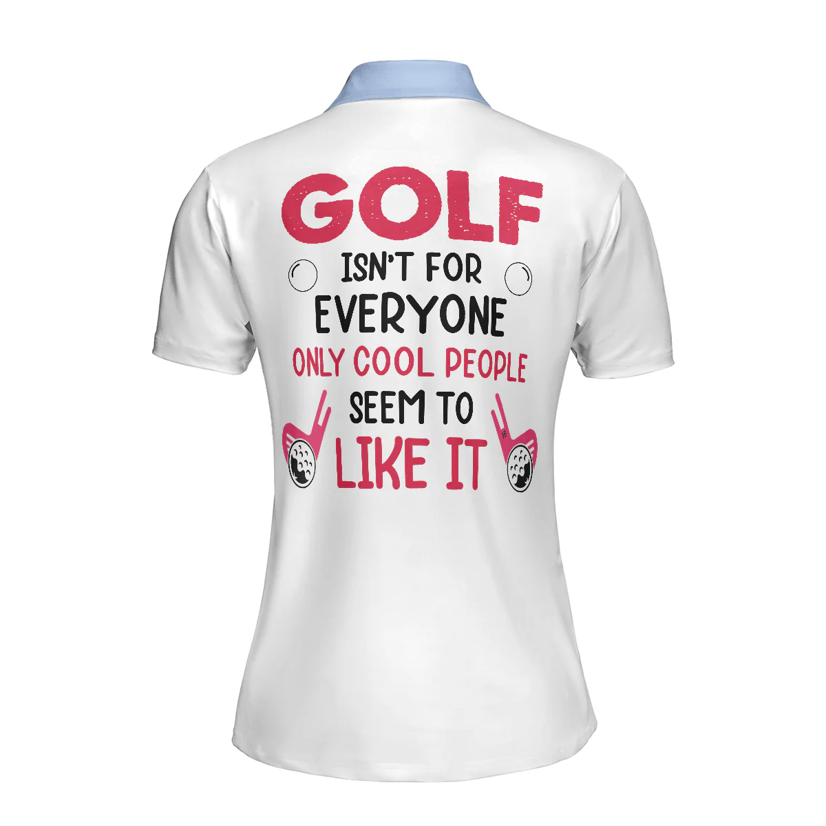 Golf Women Polo Shirt, Golf Isn't For Everyone Only Cool People Seem To Like It Golf Argyle Women Polo Shirts, Gift For Ladies, Team Female Golfers - Image 3