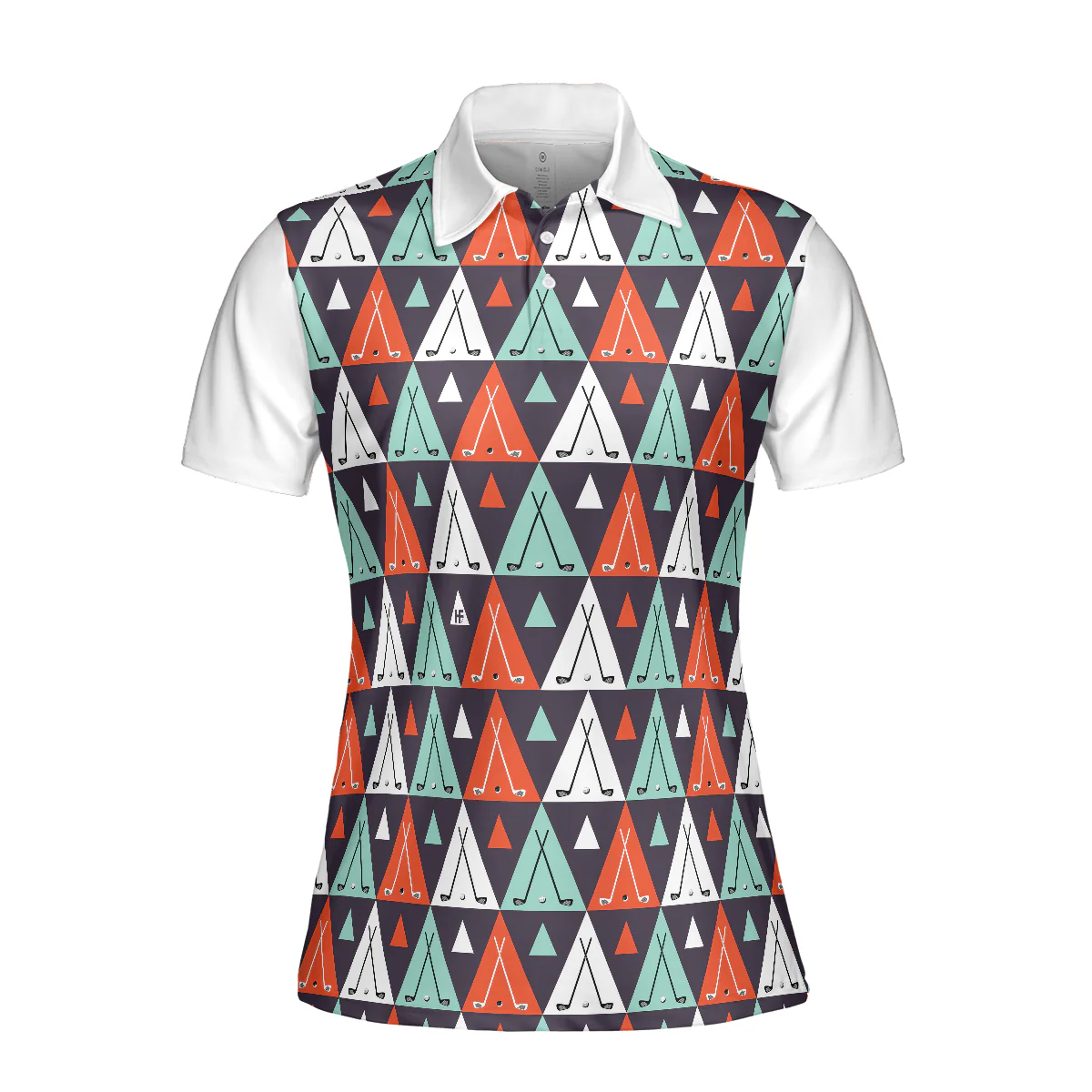 Golf Women Polo Shirt, Golf Life In Ethnic Style, Argyle Pattern Women Polo Shirts, Best Golf Gift For Female Golfers, Ladies, Golf Lovers - Image 4