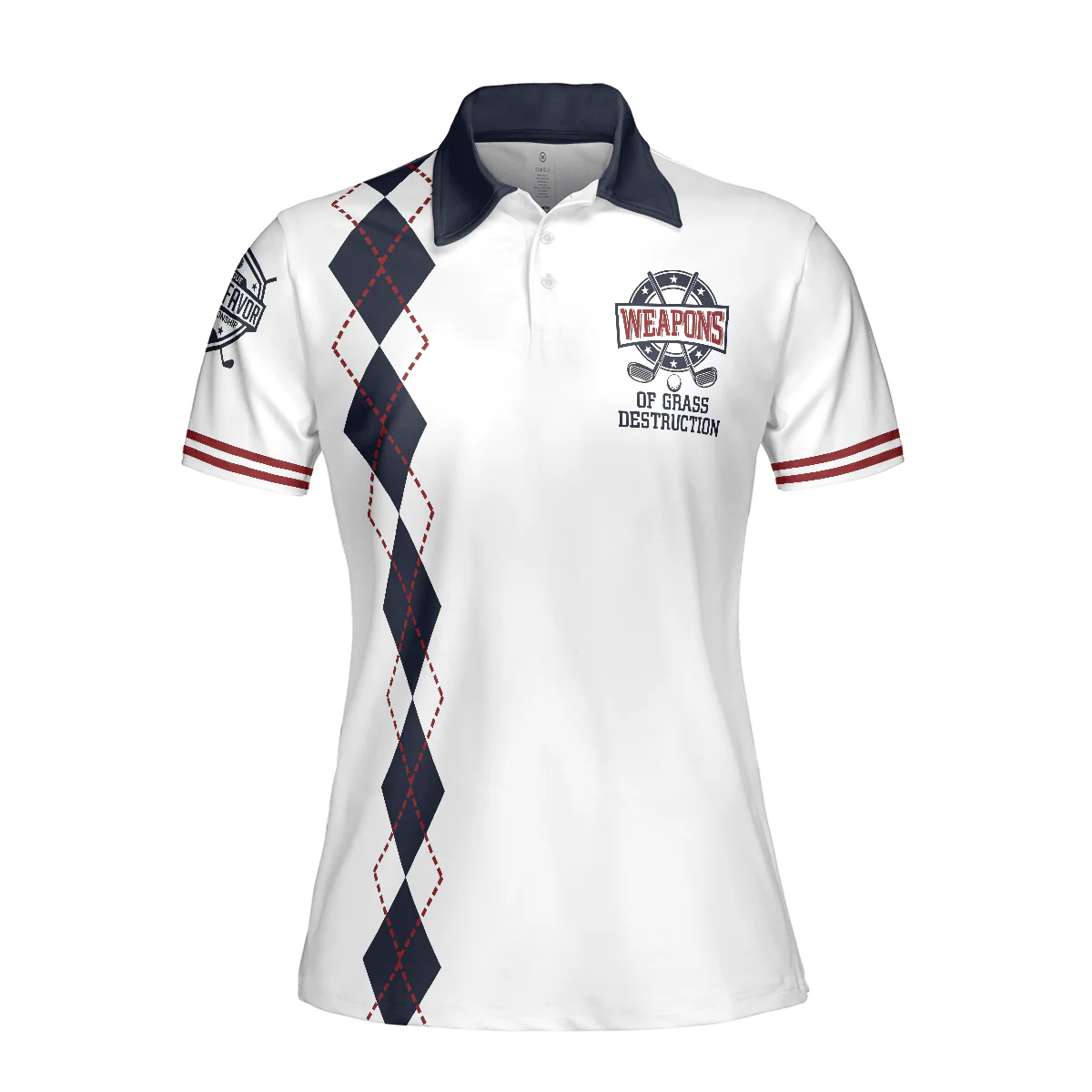 Golf Women Polo Shirt, Golf Weapons Of Grass Destruction Women Polo Shirts, Best Golfing Gift For Female Golfers, Ladies, Golf Lovers - Image 4