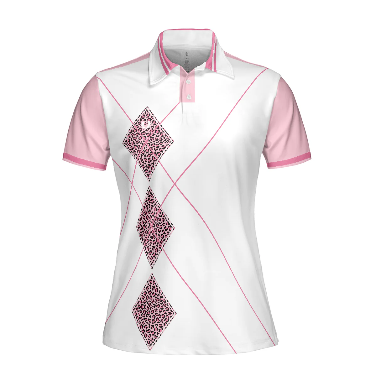 Golf Women Polo Shirt, Golfing Forever Housework Whenever, Leopard Argyle Style Golf Women Polo Shirts, Gift For Female Golfers, Ladies, Golf Lovers - Image 4