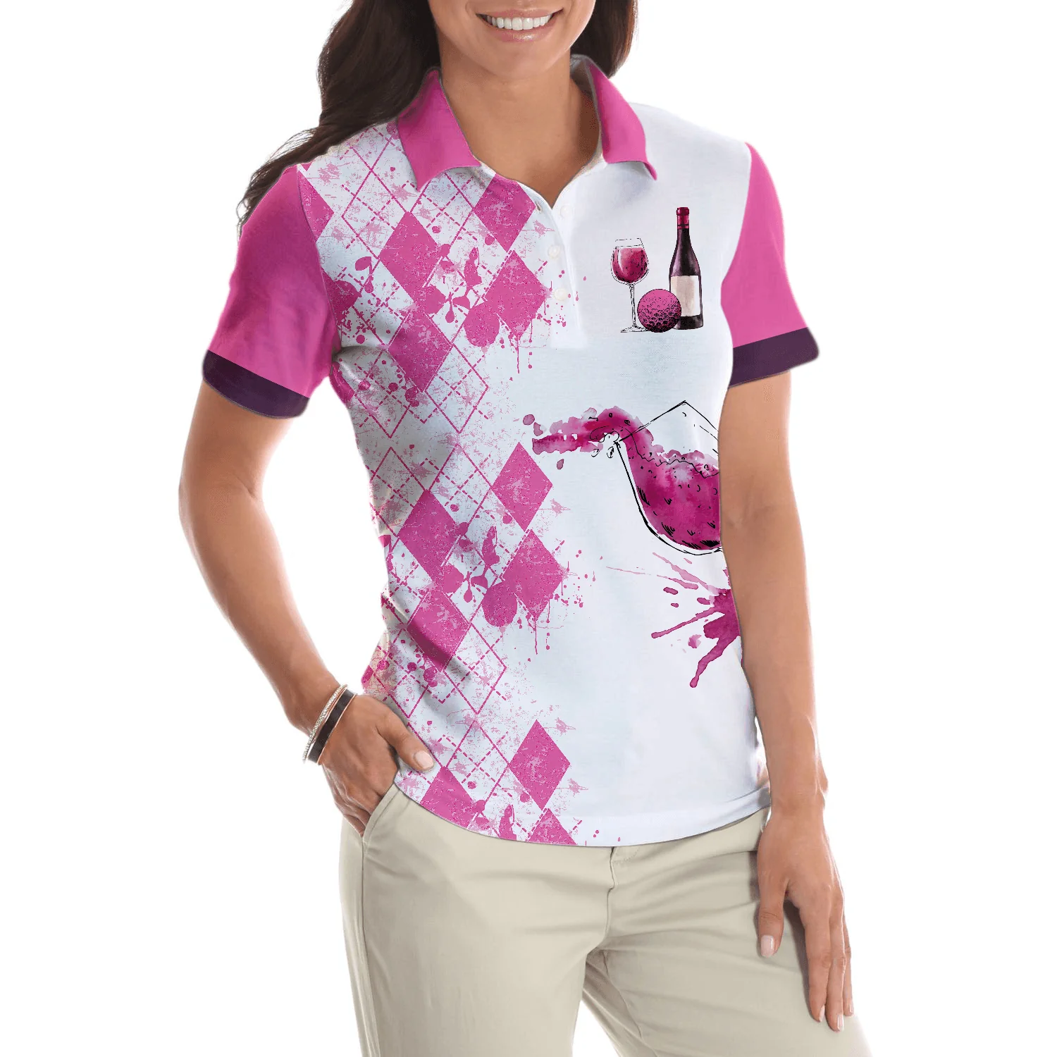 Golf Women Polo Shirt, Golfing Solves Most Of My Problems Drinking Solves The Rest, Golfing And Drinking Women Polo Shirts, Gift For Golfers, Ladies - Image 6