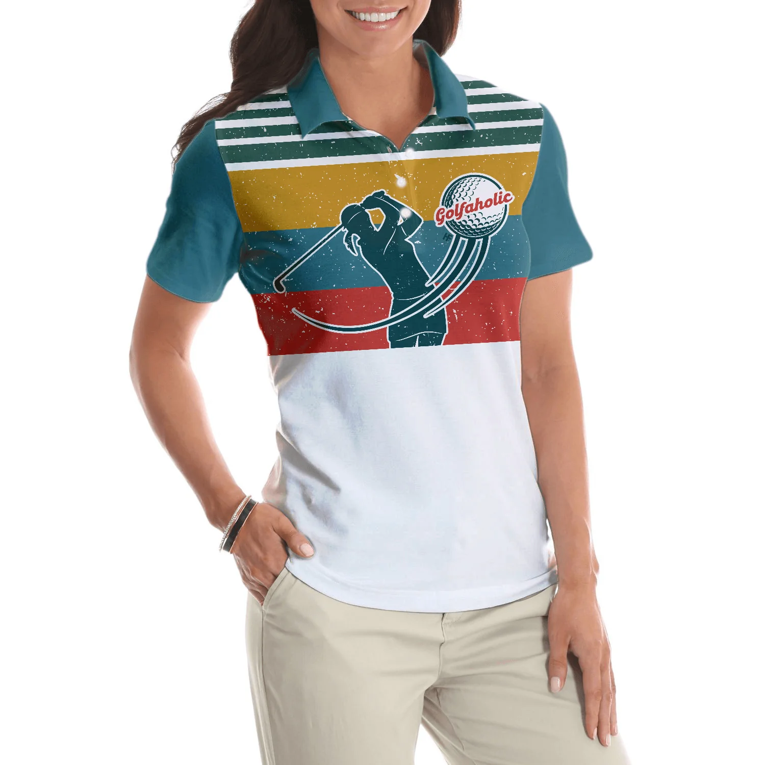Golf Women Polo Shirt, I Golf Like A Girl Try To Keep Up, Colorful Women Polo Shirts, Best Female Golfers Gift, Golf Sport Lovers, Ladies, Golfers - Image 6