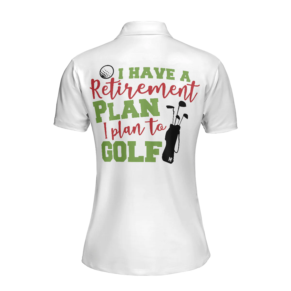 Golf Women Polo Shirt, I Plan To Golf, Red Green Argyle Pattern Women Polo Shirts - Best Gift For Golf Lovers, Ladies, Female Golfers - Image 3