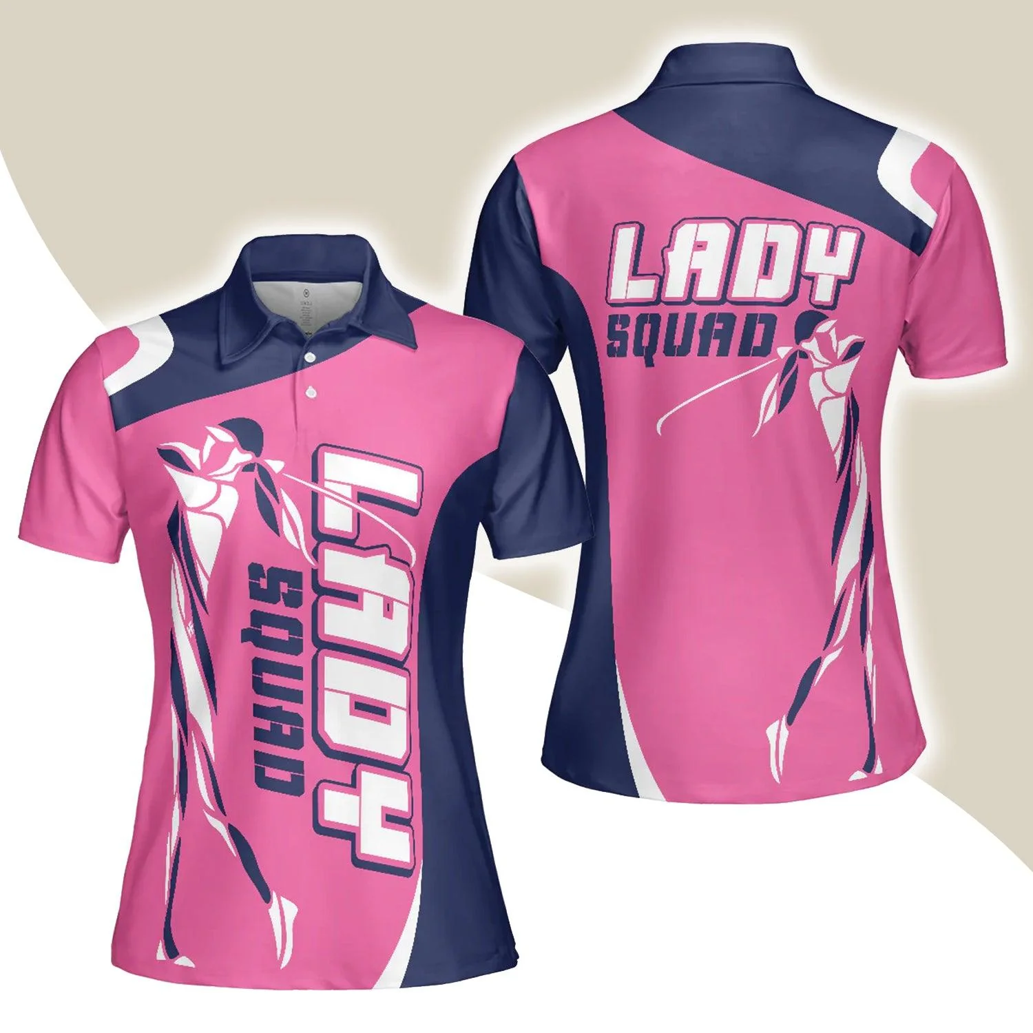 Golf Women Polo Shirt, Lady Squad Golf Girl Pink Women Polo Shirts, Best Golfing Gift For Ladies, Golfers, Golf Lovers
