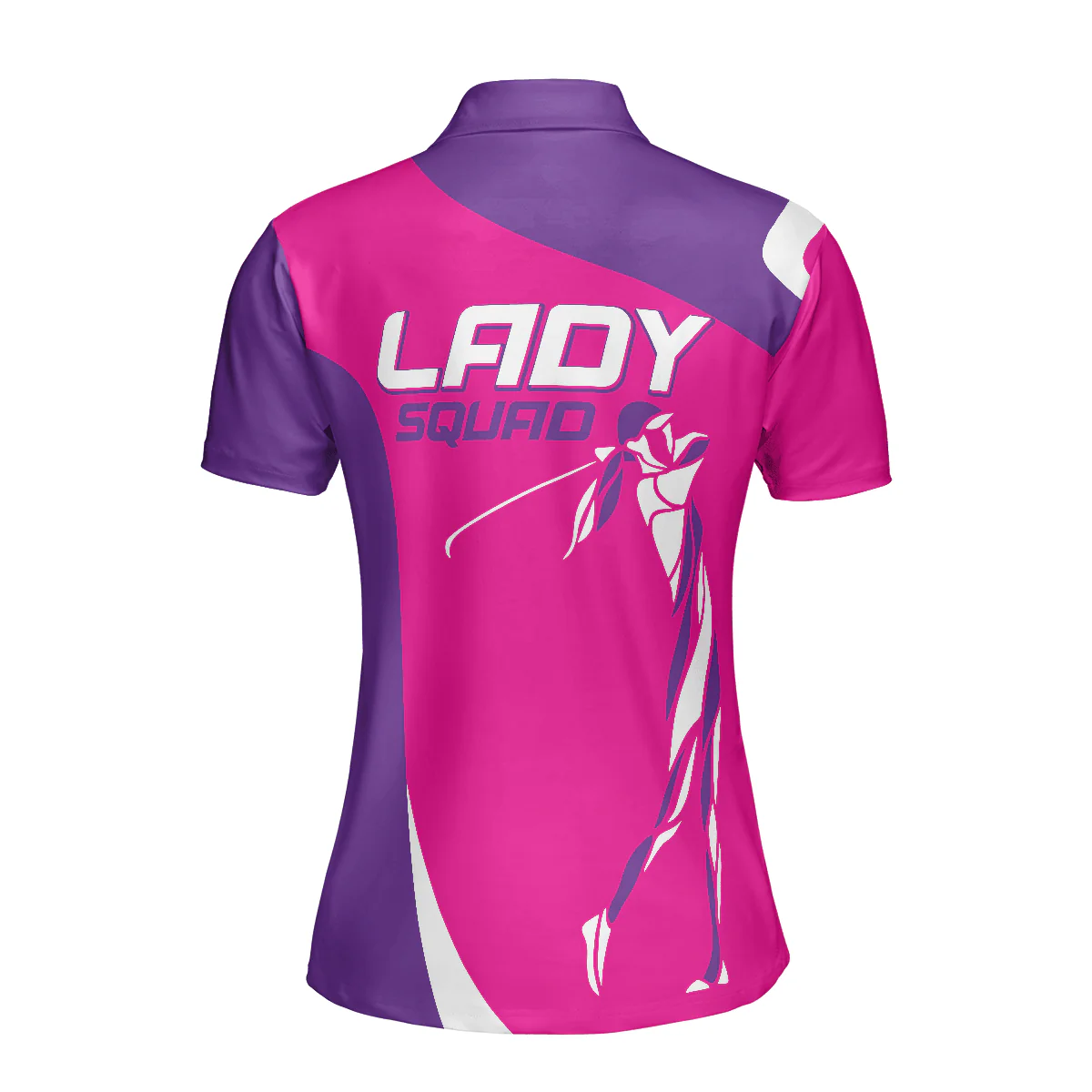 Golf Women Polo Shirt, Lady Squad Golf Girl Purple And Pink Women Polo Shirts, Unique Female Golf Gift For Golfers, Ladies, Golf Lovers - Image 3