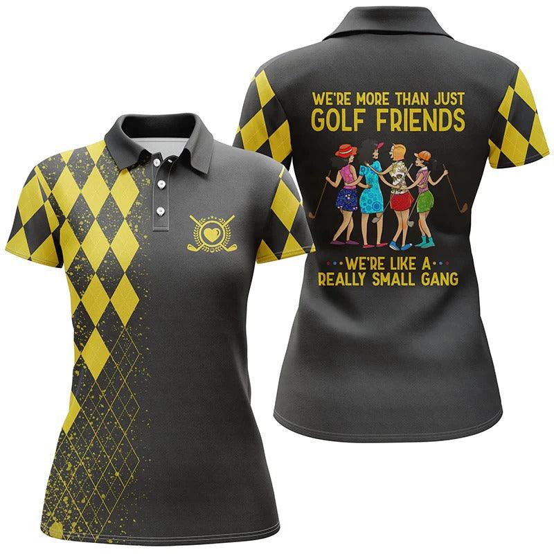 Golf Women Polo Shirt, Multi-color Polo Shirts, We're More Than Just Golf Friends We're Small Gang - Perfect Polo Shirt For Golfers, Golf Lovers - Image 5
