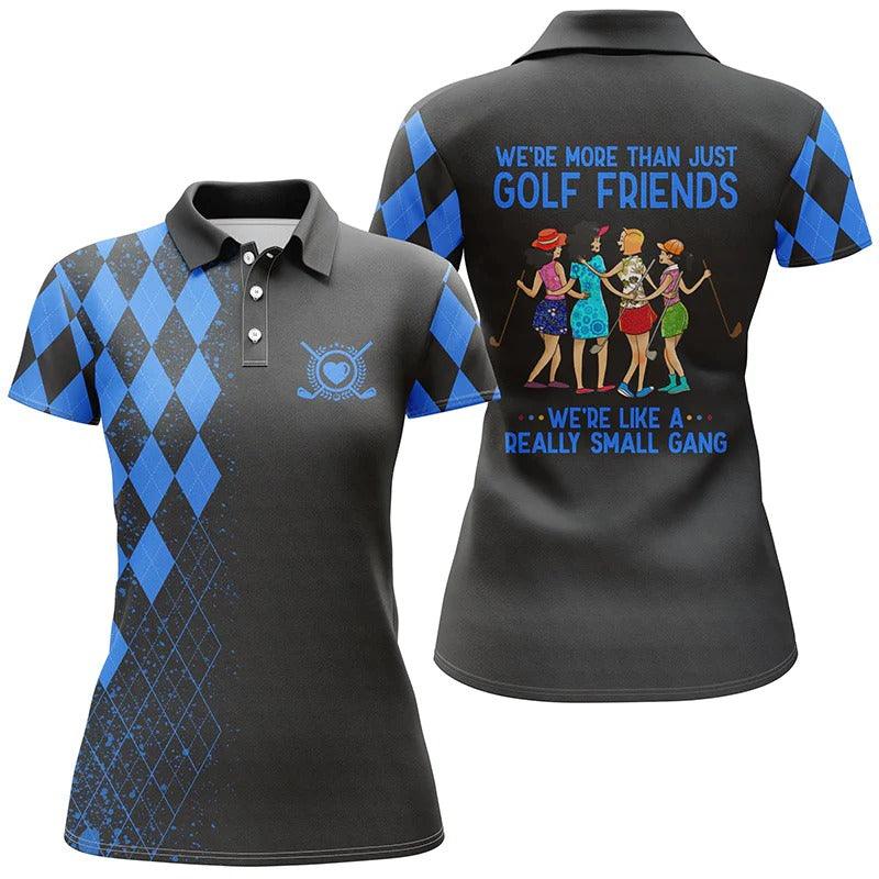 Golf Women Polo Shirt, Multi-color Polo Shirts, We're More Than Just Golf Friends We're Small Gang - Perfect Polo Shirt For Golfers, Golf Lovers - Image 6