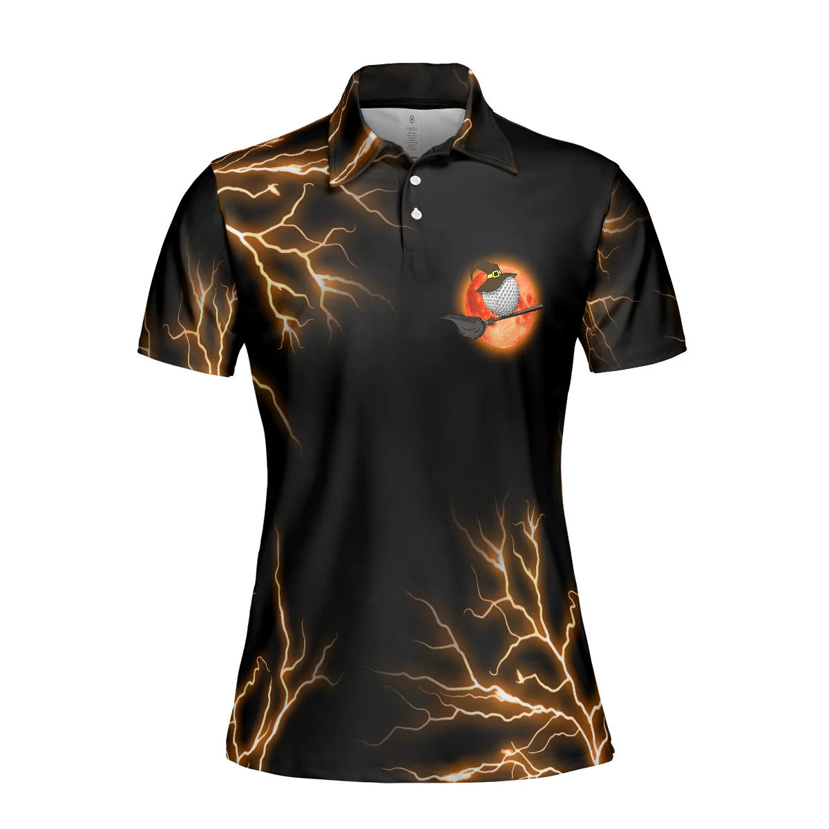 Golf Women Polo Shirt, My Broom Broke So Now I Am Playing Golf, Scary Witch Women Polo Shirts, Halloween Gift For Female Golfers, Ladies, Golf Lovers - Image 4