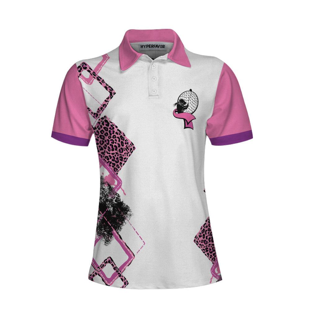 Golf Women Polo Shirt, Pink Leopard Golf Women Polo Shirts, This Girl's Got Drive, Best Gift For Ladies, Golfers, Golf Lovers - Image 3