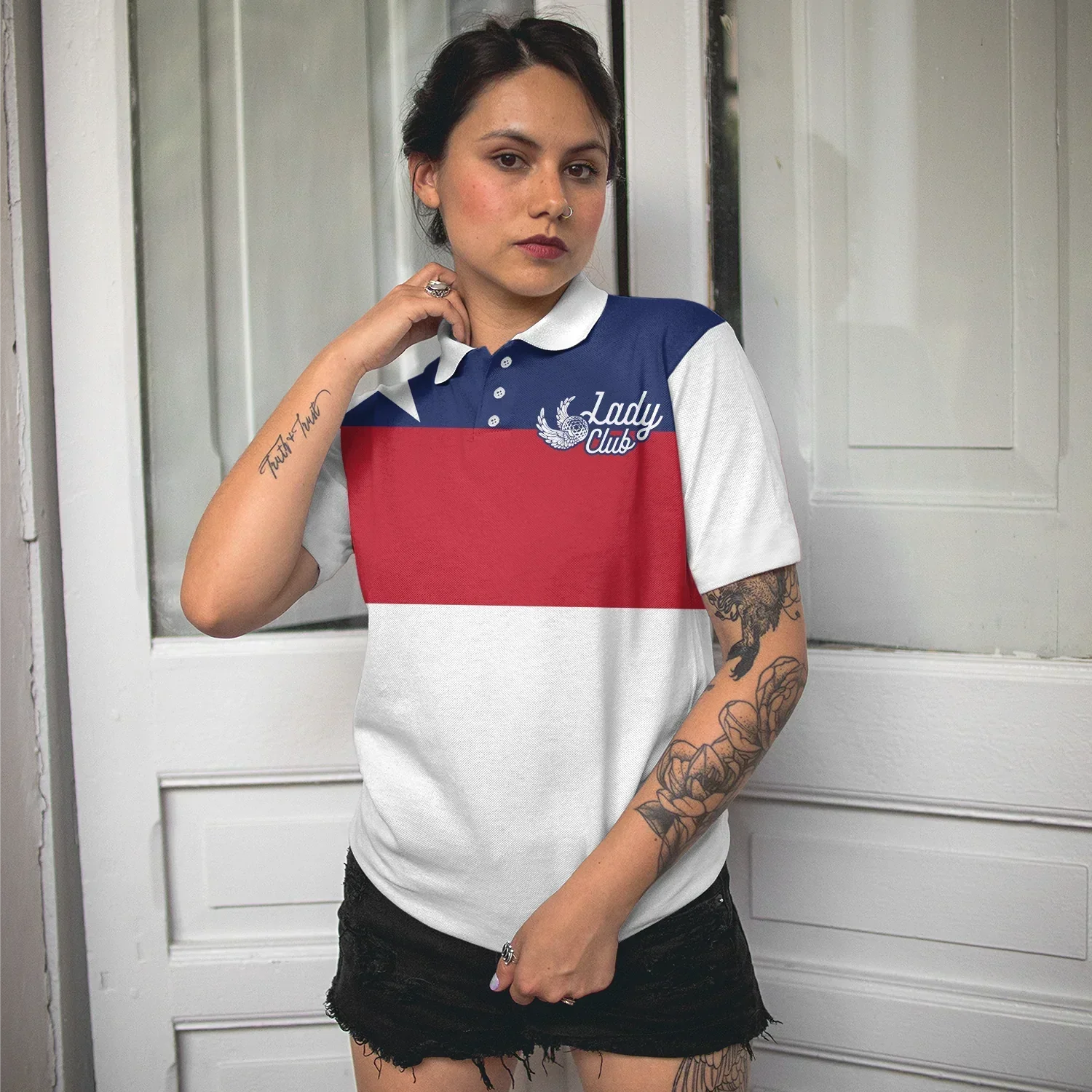 Golf Women Polo Shirt, Texas Flag Lady Club Women Polo Shirts, Perfect Cool Golfing Gift For Squad Texas, Ladies, Female, Golfers, Golf Lovers - Image 5