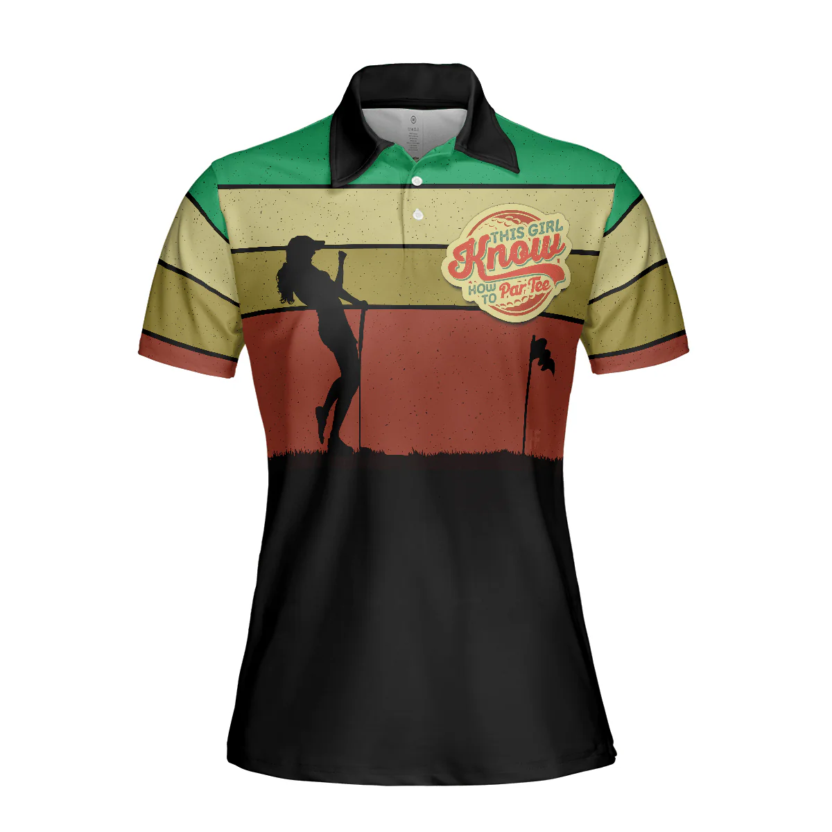 Golf Women Polo Shirt, This Girl Knows How To Par Tee Women Polo Shirt, Golf Shirt For Girls - Perfect Gift For Ladies, Golfers, Golf Lovers - Image 4