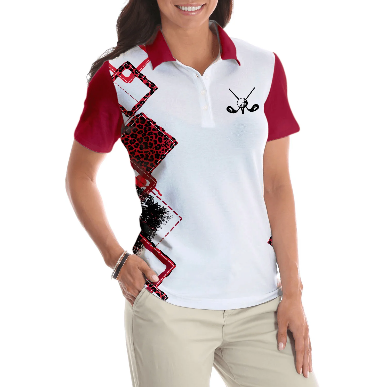 Golf Women Polo Shirt, Weekend Forecast Golf With No Chance Of House Cleaning Or Cooking Golf Women Polo Shirts, Gift For Golfers, Ladies, Golf Lovers - Image 4