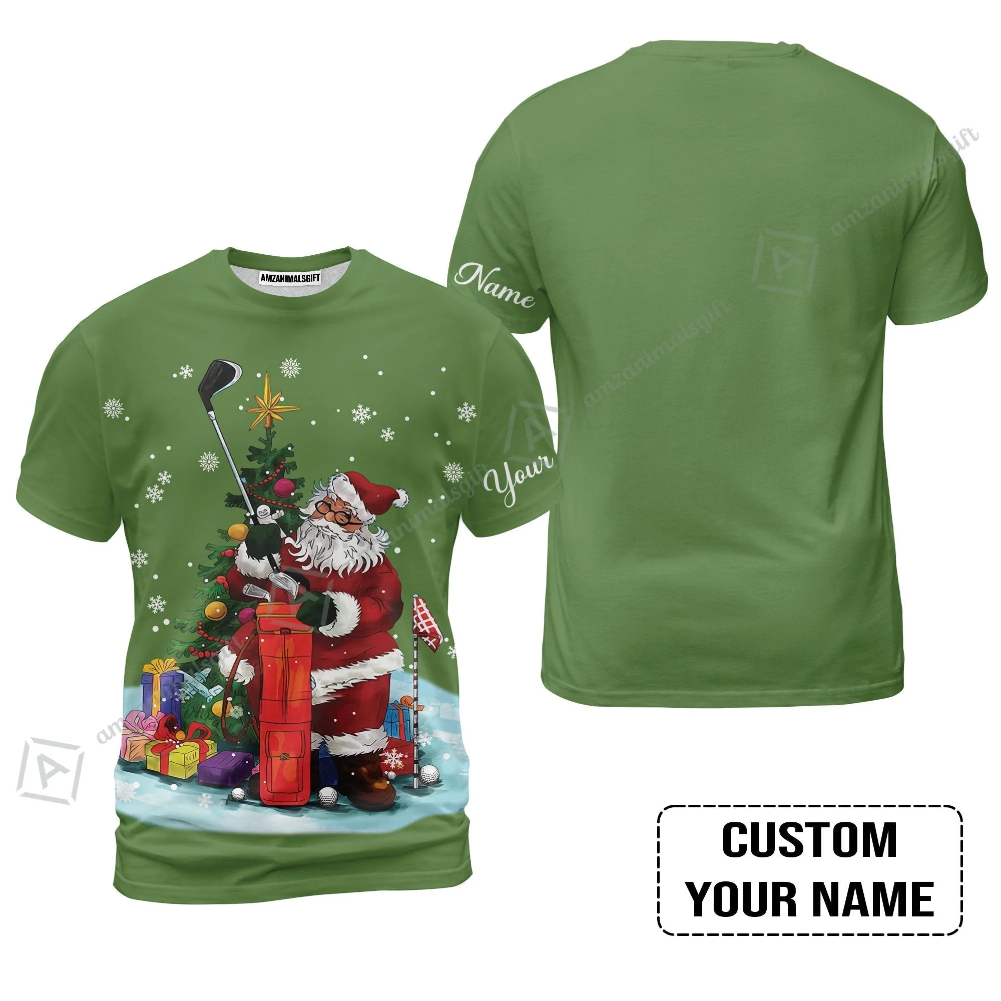 Golf Women Sleeveless Polo Shirt - Christmas Custom Name, Santa Golfer Apparel - Personalized Gift For Golf Lover - Image 9