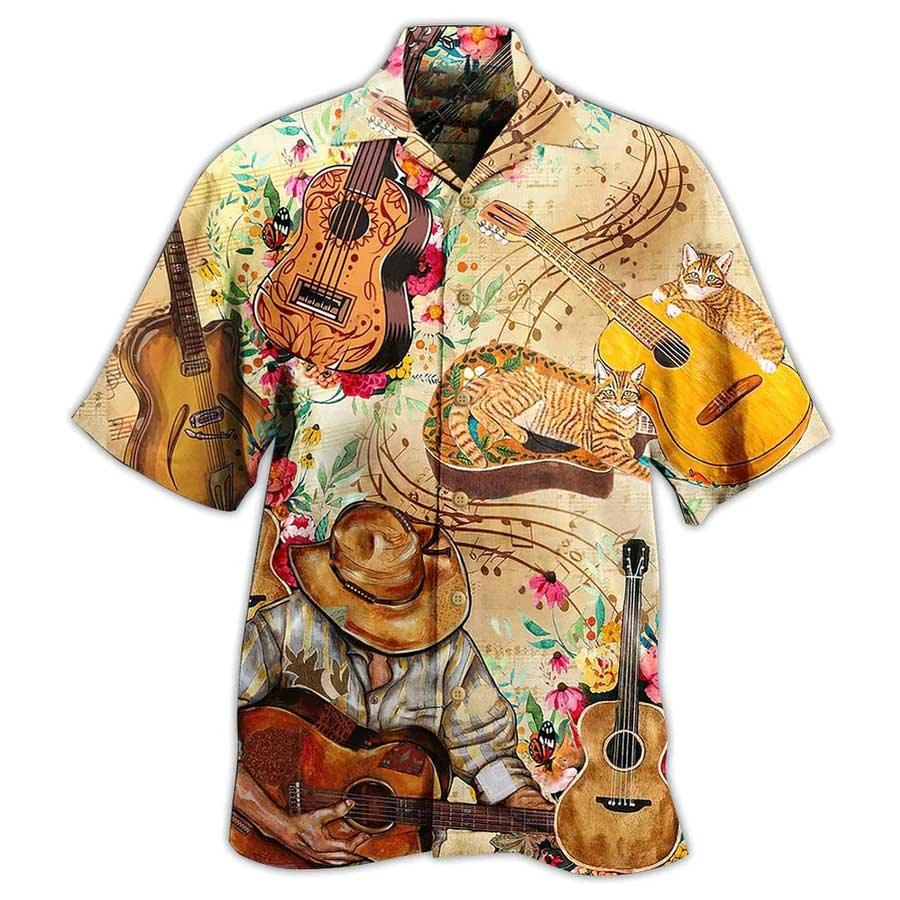Guitar Aloha Hawaiian Shirt For Summer, Guitar Are My Life Hawaiian Shirts Matching Outfit For Men Women, Music Guitar Lovers - Image 2