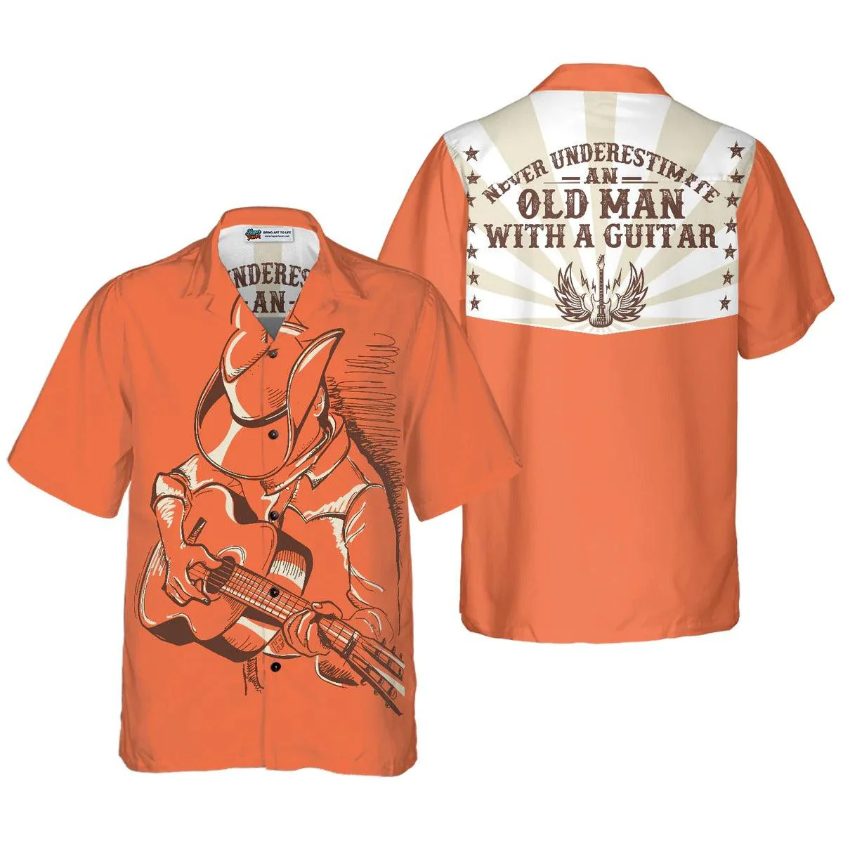 Guitar Aloha Hawaiian Shirt, Man With Guitar Hawaiian Shirt For Summer, Guitar Aloha Shirt - Perfect Gift For Men, Women, Guitar Lover, Friend, Family