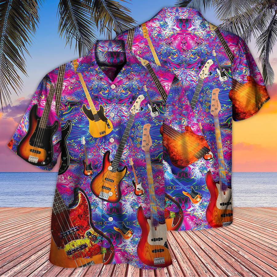 Guitar Life Love Purple Style Aloha Hawaiian Shirt For Summer, Guitar Hawaiian Shirts Matching Outfit For Men Women, Music Guitar Lovers - Image 2