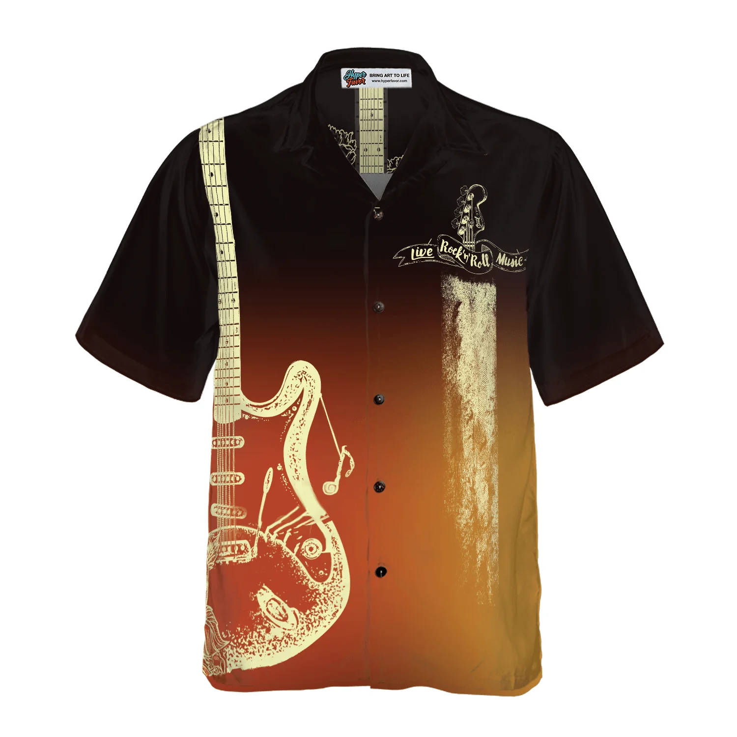 Guitar Rock N Roll Colorful Hawaiian Shirt, Colorful Summer Aloha Shirt For Men Women, Perfect Gift For Husband, Wife, Friend, Family - Image 4