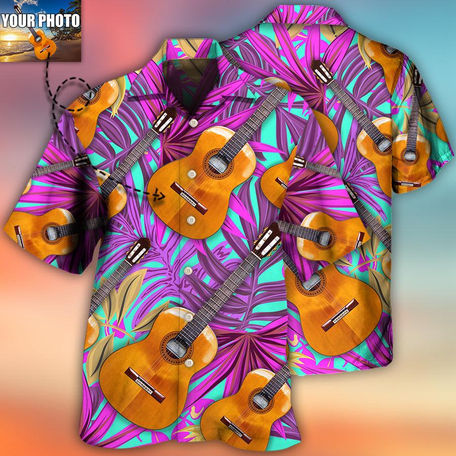 Guitar Various Style Custom Photo Aloha Hawaiian Shirt For Summer, Personalized Guitar Hawaiian Shirts Outfit For Men Women, Music Guitar Lovers - Image 2
