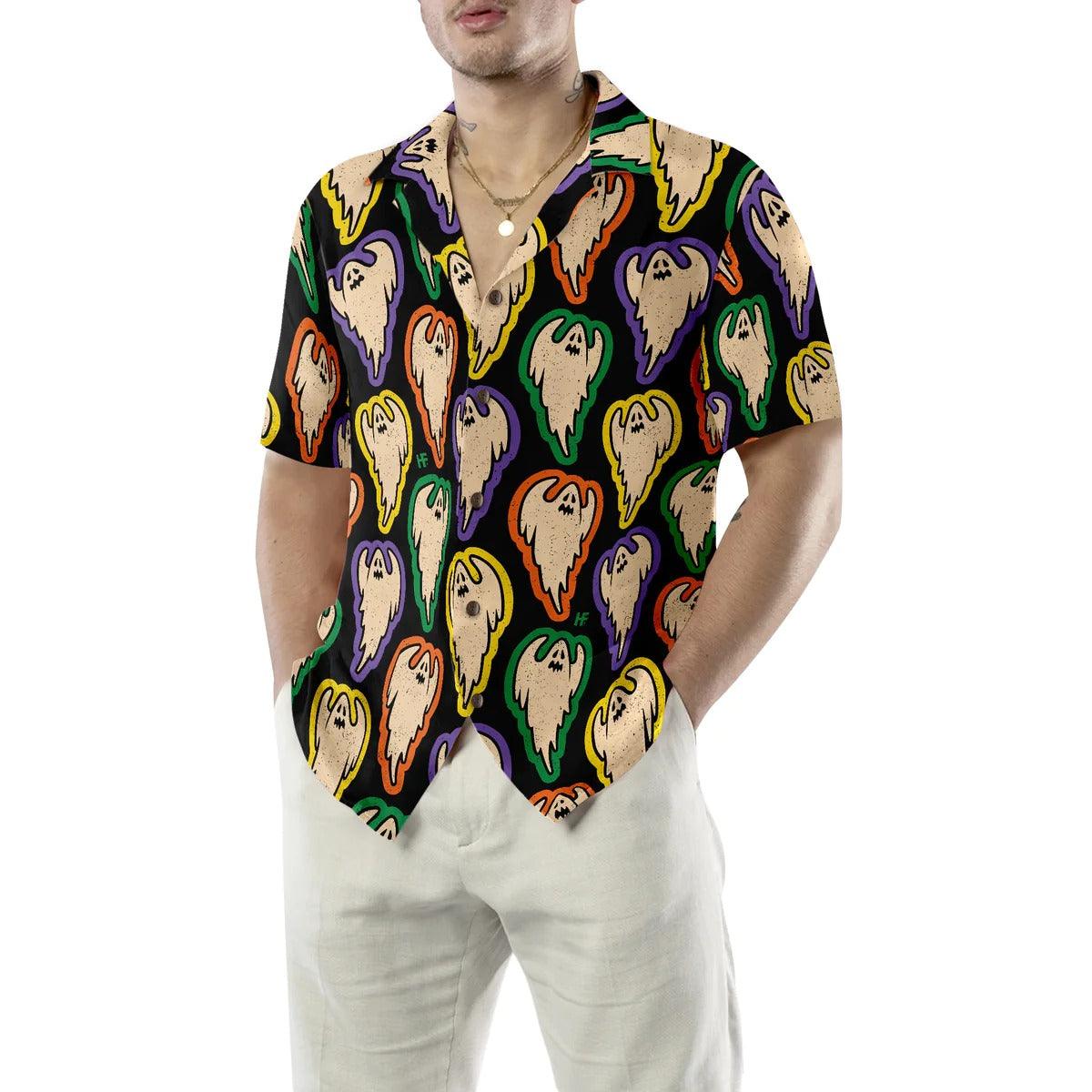 Halloween Hawaiian Shirt, Ghosts Aloha Hawaiian Shirt, Carton Aloha Shirt - Perfect Gift For Lover, Friend, Family - Image 2