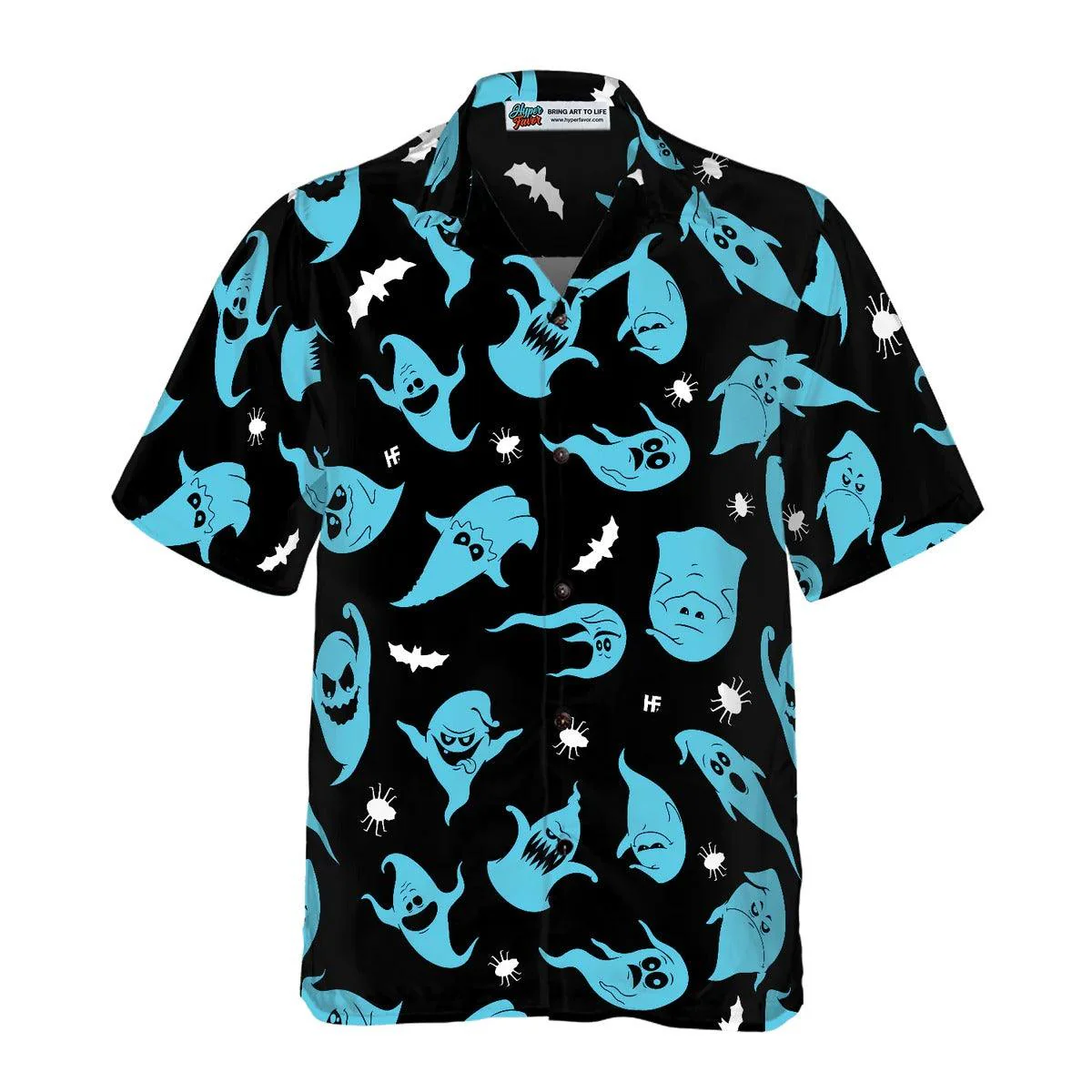 Halloween Hawaiian Shirt - Ghosts Halloween Aloha Hawaiian Shirt, Spider Hawaiian Shirt - Perfect Gift For Lover, Friend, Family - Image 4