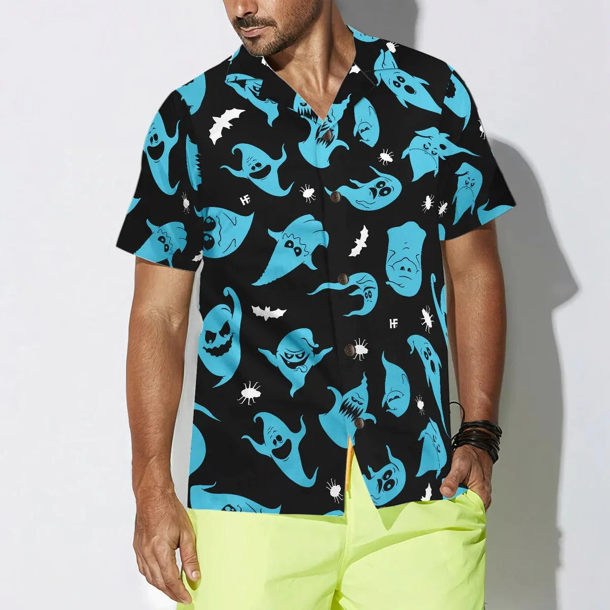Halloween Hawaiian Shirt - Ghosts Halloween Aloha Hawaiian Shirt, Spider Hawaiian Shirt - Perfect Gift For Lover, Friend, Family - Image 5