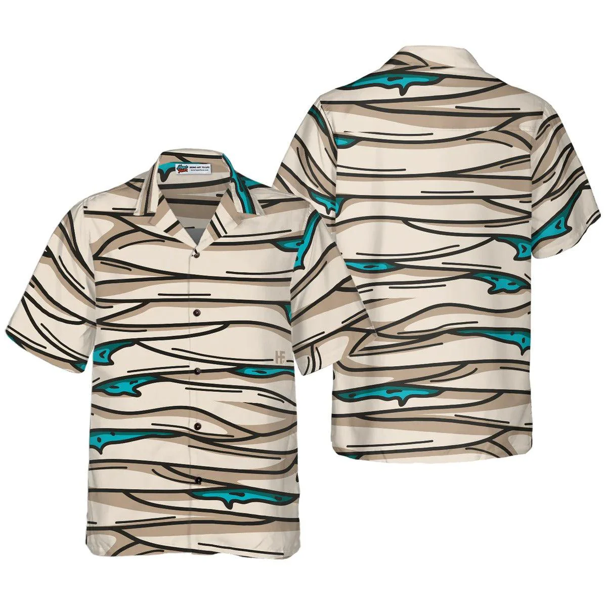 Halloween Mummy Costume Shirt Hawaiian Shirt - Perfect Gift For Lover, Friend, Family - Image 3