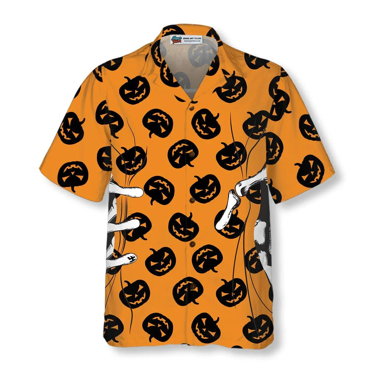 Halloween Skeleton Hand Hawaiian Shirt - Perfect Gift For Lover, Friend, Family - Image 2