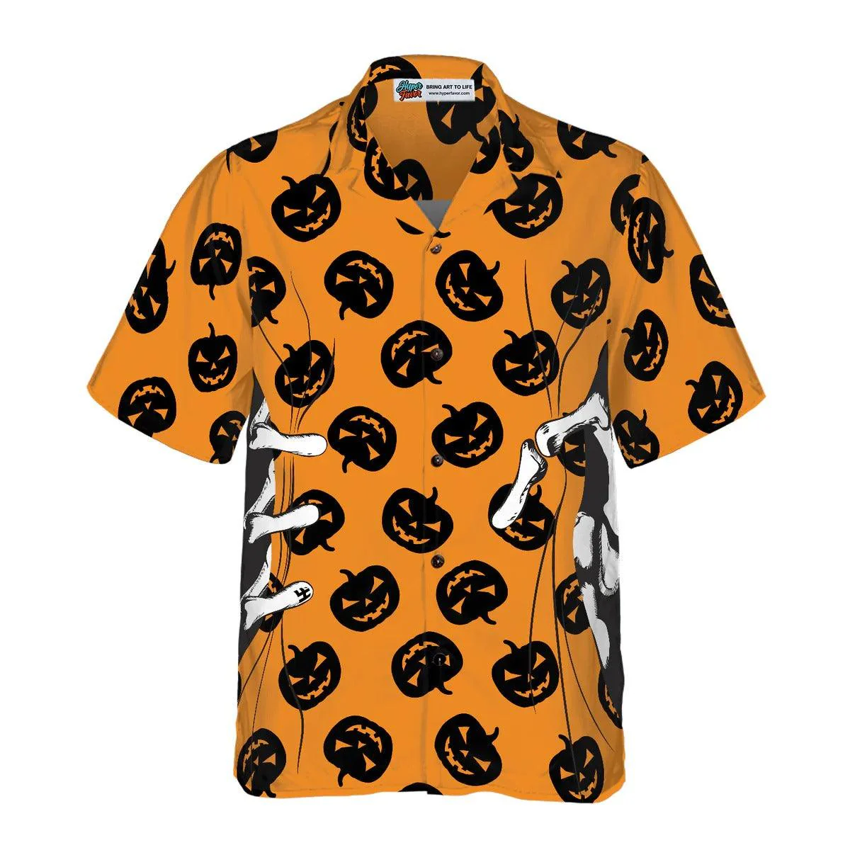 Halloween Skeleton Hand Hawaiian Shirt - Perfect Gift For Lover, Friend, Family - Image 3