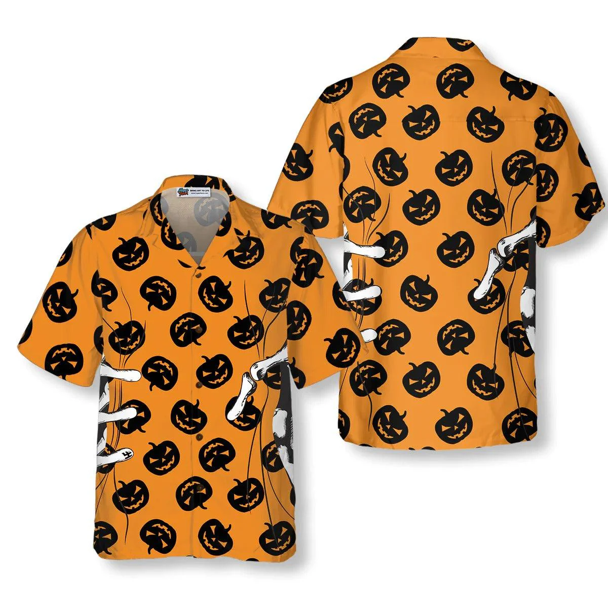 Halloween Skeleton Hand Hawaiian Shirt - Perfect Gift For Lover, Friend, Family - Image 4