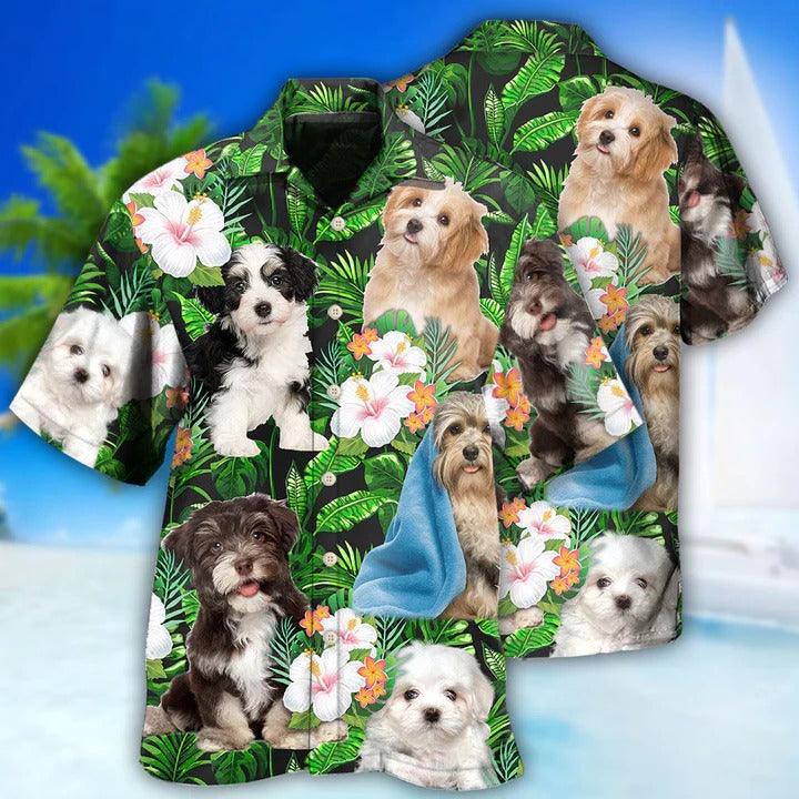 Havanese Aloha Hawaii Shirt - Dog Tropical Leaf Floral So Cute Hawaiian Shirt For Summer - Perfect Gift For Dog Lovers, Friend, Family