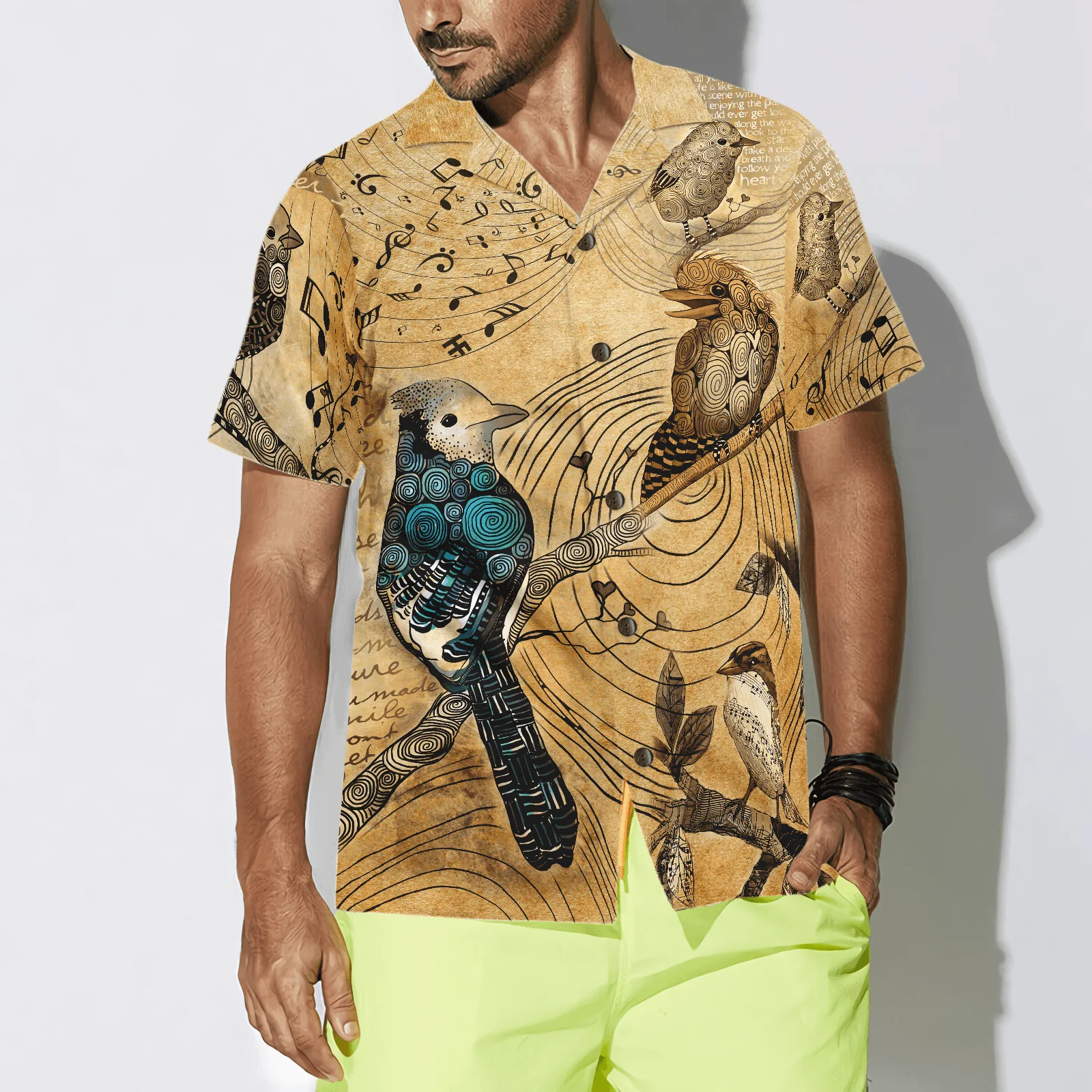High Above The Tree Birds Hawaiian Shirt, Colorful Summer Aloha Shirts For Men Women, Perfect Gift For Husband, Wife, Boyfriend, Friend - Image 5