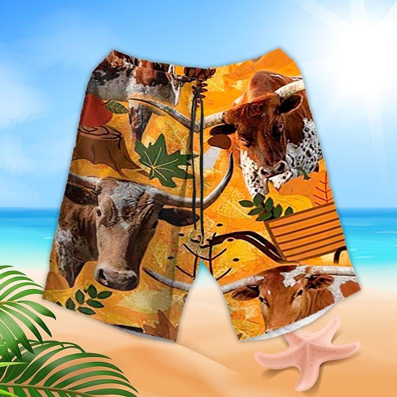 Highland Cattle Aloha Hawaiian Shirt - Highland Cattle Autumn Hawaiian Shirt, Harvest Day Farmer Hawaiian Shirt For Men & Women, Cow Lover - Image 2