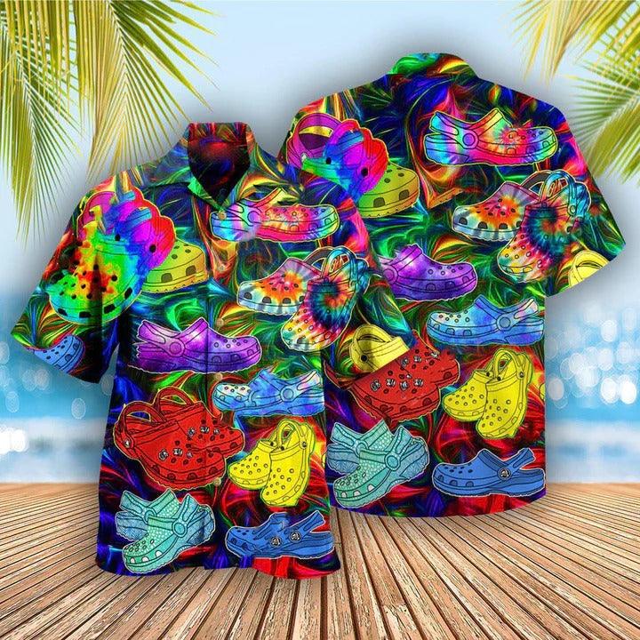 Hippie Aloha Hawaiian Shirt - Hippie If You Ain't Crocin You Ain't Rockin Hawaiian Shirt For Summer - Perfect Gift For Friend, Family