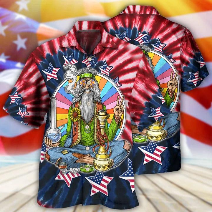 Hippie Aloha Hawaiian Shirt - Hippie Independence Day Is Coming Hawaiian Shirt For Summer - Perfect Gift For Friend, Family - Image 2
