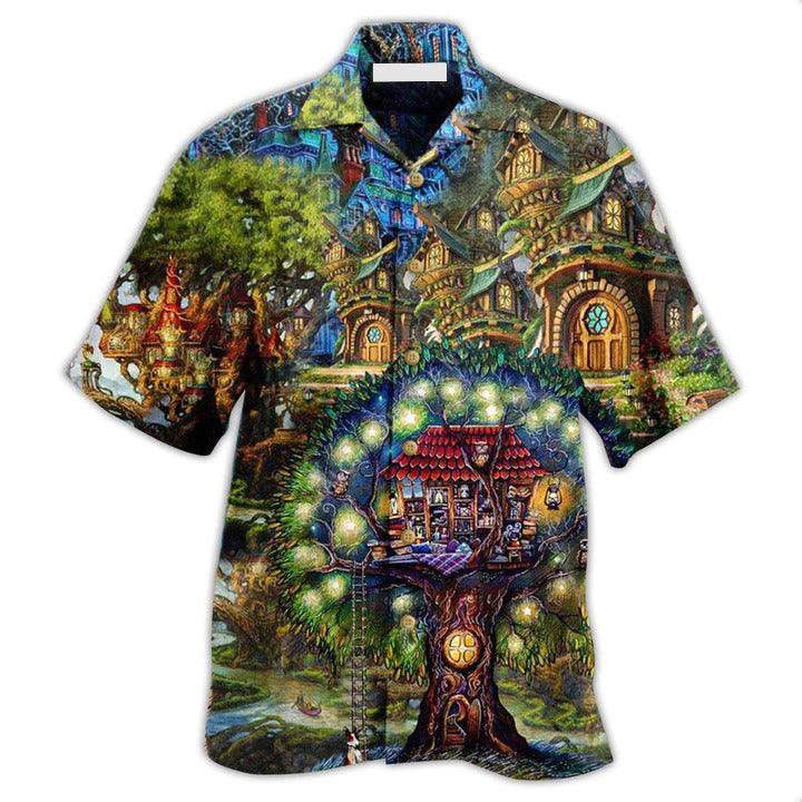 Hippie Aloha Hawaiian Shirt - Hippie My Mysterious Dream Treehouse Hawaiian Shirt For Summer - Perfect Gift For Friend, Family - Image 2