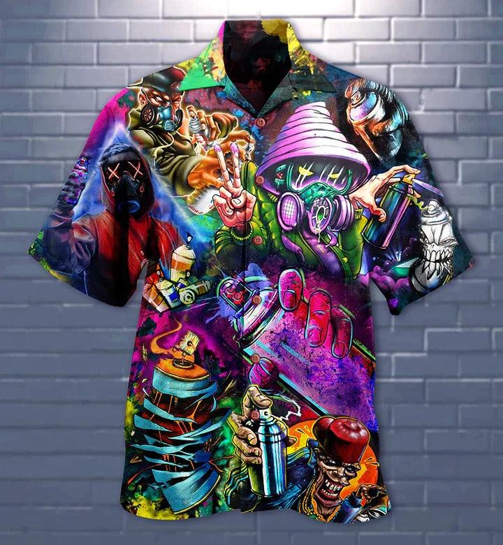 Hippie Aloha Hawaiian Shirt - Hippie Say Hi Mysterious Hawaiian Shirt For Summer - Perfect Gift For Friend, Family - Image 2