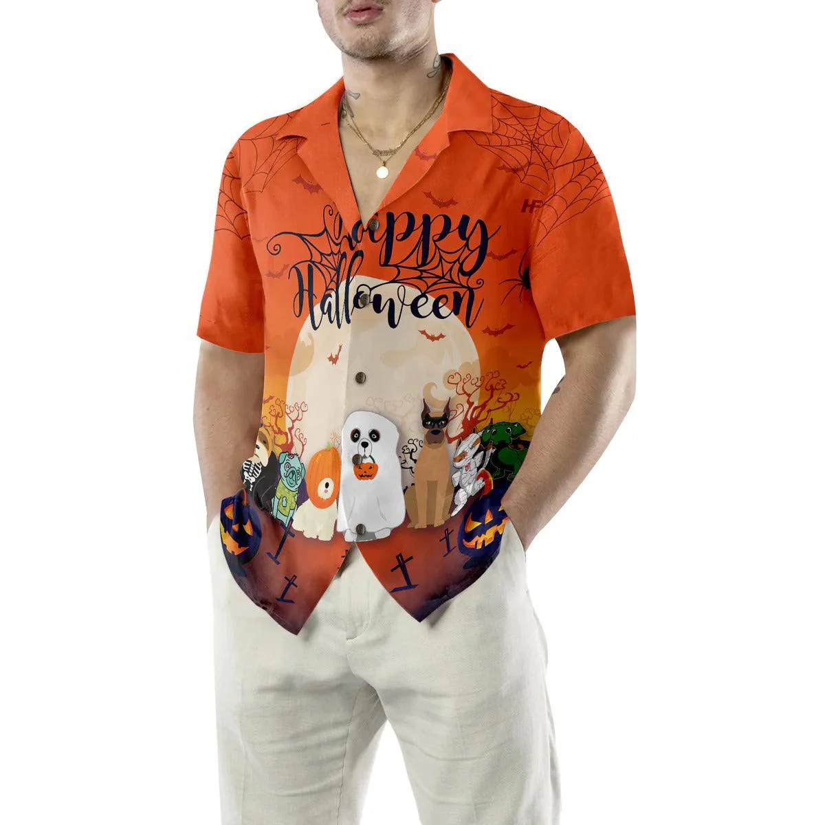 Horror Characters Dogs Halloween Hawaiian Shirt, Unique Halloween Shirt For Men And Women - Perfect Gift For Lover, Friend, Family