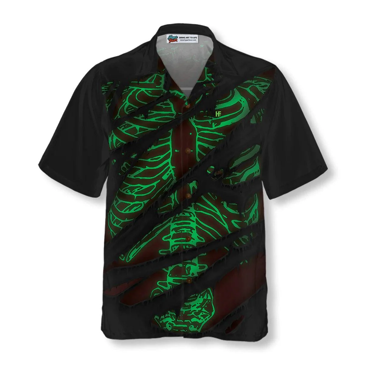 Horror Skeleton Halloween Hawaiian Shirt - Perfect Gift For Lover, Friend, Family - Image 3
