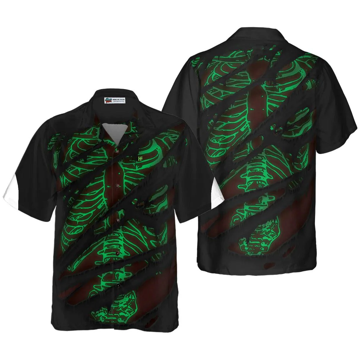 Horror Skeleton Halloween Hawaiian Shirt - Perfect Gift For Lover, Friend, Family - Image 4