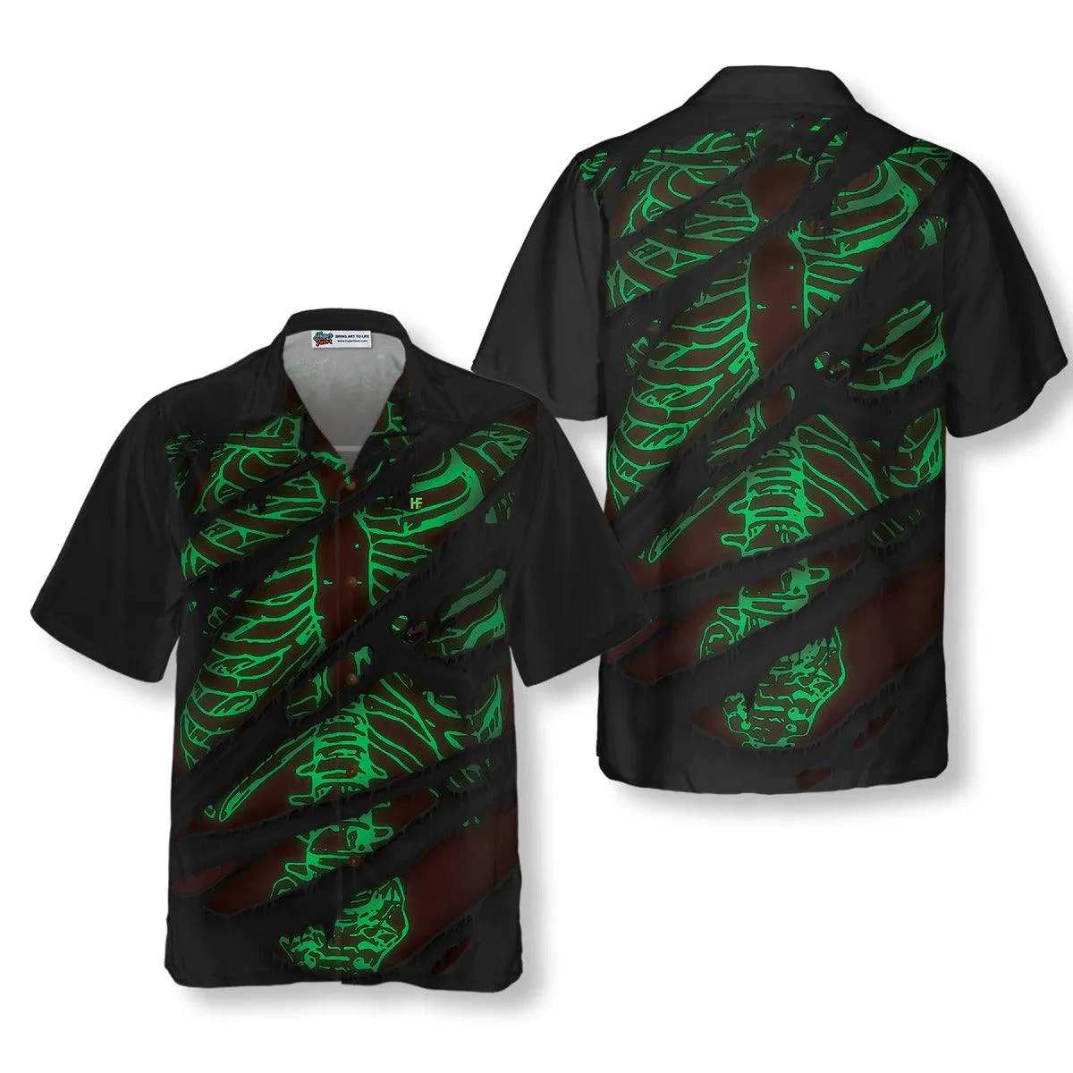 Horror Skeleton Halloween Hawaiian Shirt - Perfect Gift For Lover, Friend, Family - Image 5