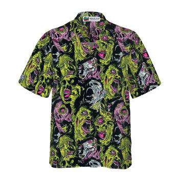Horror Zombie Head Hawaiian Shirt - Perfect Gift For Lover, Friend, Family - Image 3