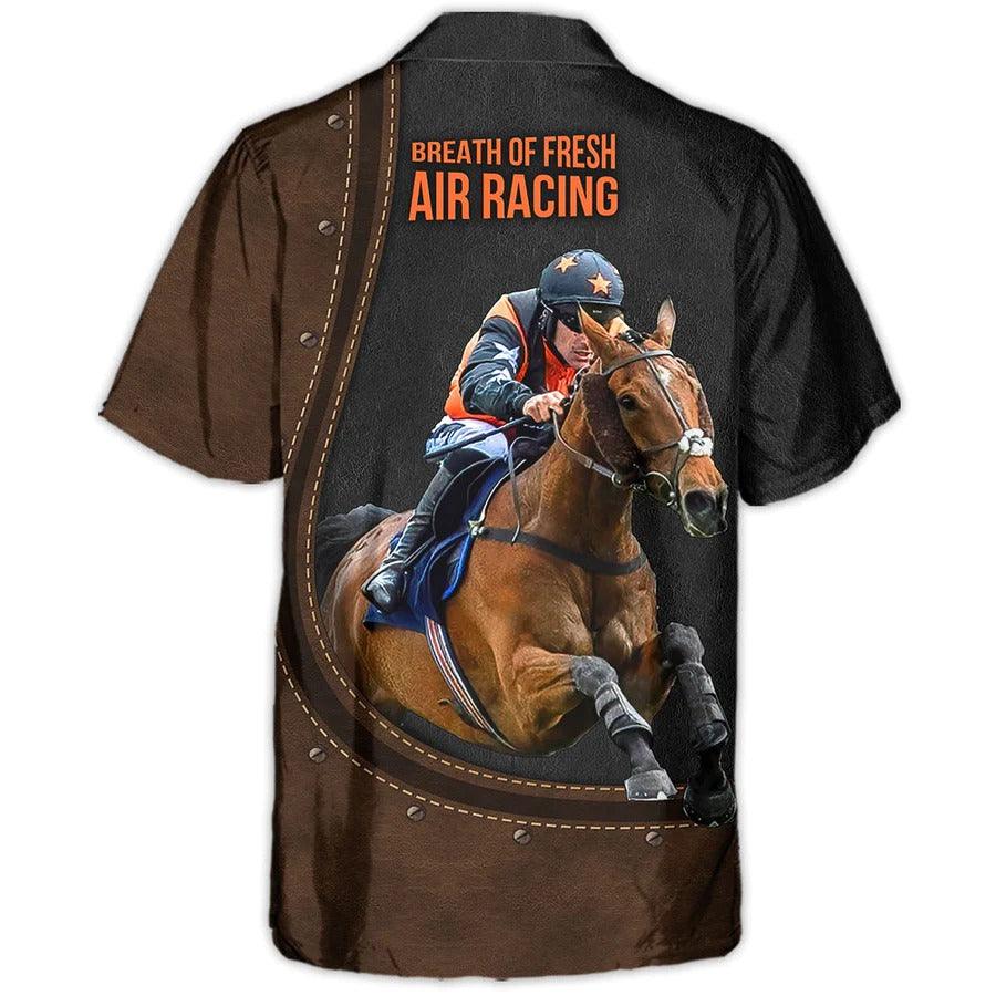 Horse Hawaiian Shirt For Summer - Horse Riding Horse Leather Style For Geoff Hawaiian Shirt - Perfect Gift For Men, Horse Racing Lovers - Image 3
