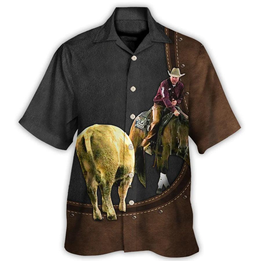 Horse Hawaiian Shirt For Summer - Horse Riding Horse Leather Style For Ken Hawaiian Shirt - Perfect Gift For Men, Horse Racing Lovers - Image 3