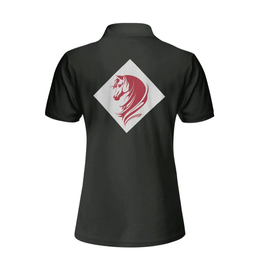 Horse Riding Custom Name Women Polo Shirt, Equestrian Color Block Personalized Women Polo Shirts, Gift For Ladies, Horse Lovers And Equestrians - Image 5
