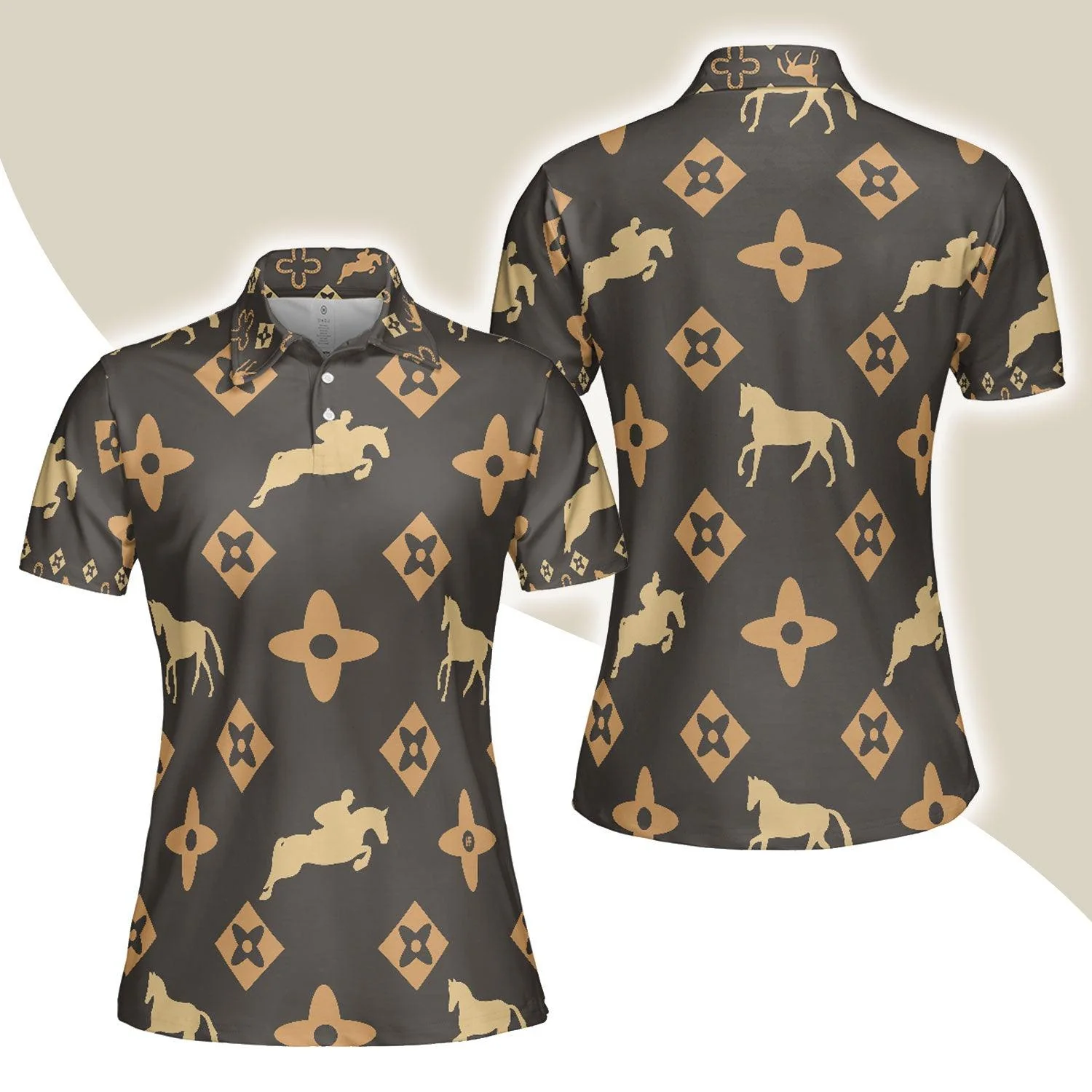 Horse Women Polo Shirts - Women's Riding Polo Equestrian Women Polo Shirt, Horse Polo Shirt - Perfect Gift For Women