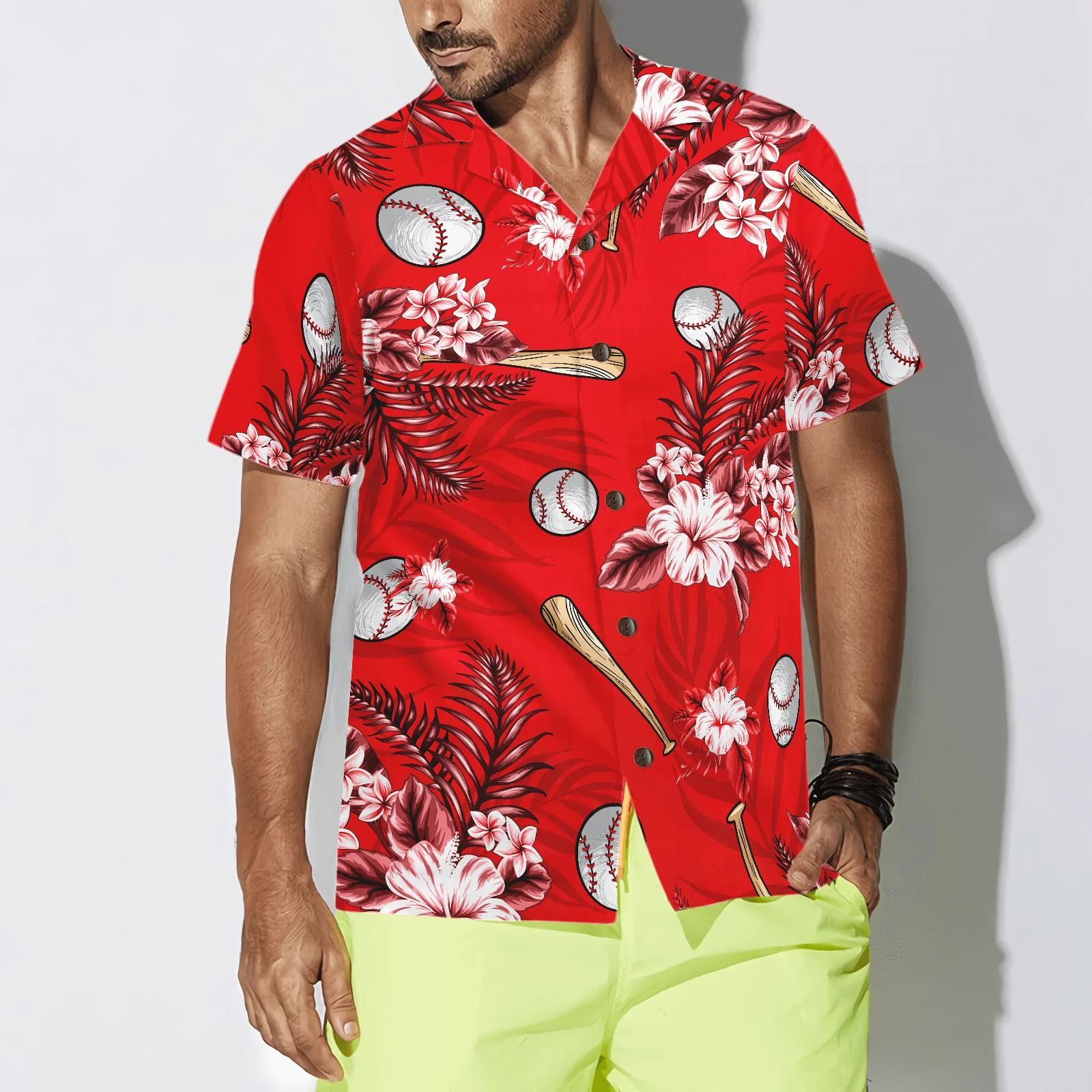 Hot Baseball Tropical Aloha Hawaiian Shirt For Summer, Colorful Shirt For Men Women, Perfect Gift For Friend, Team, Family, Baseball Lovers - Image 4