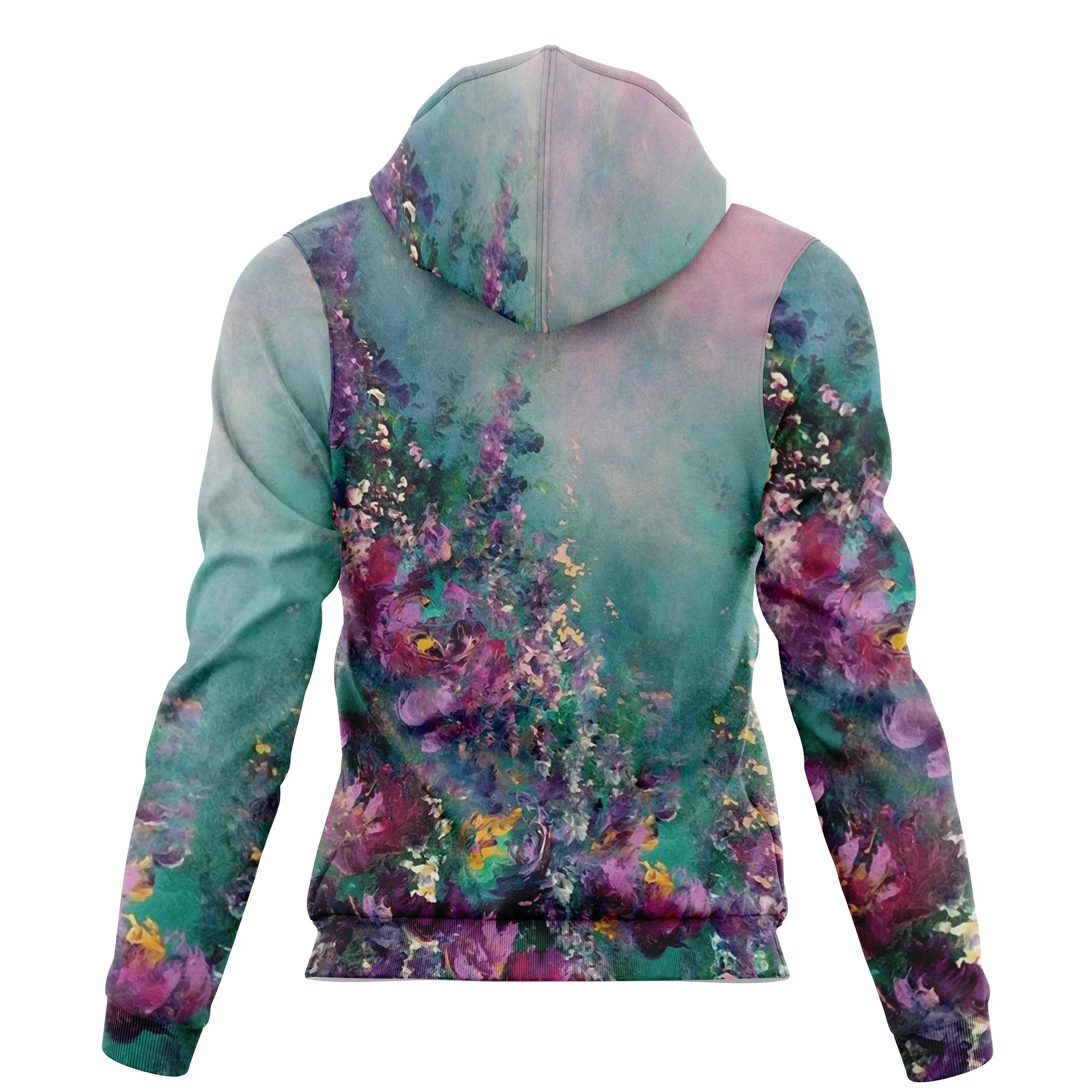 Hummingbird Flower Art Pullover Premium Hoodie, Perfect Outfit For Men And Women On Christmas New Year Autumn Winter - Image 2